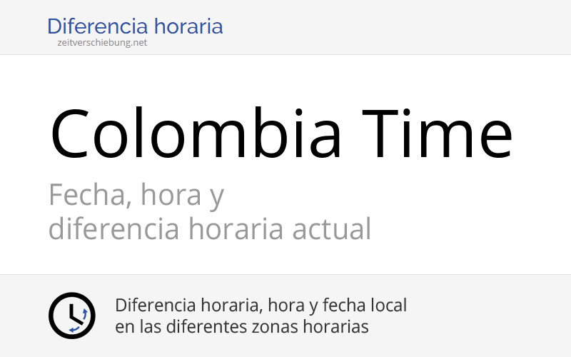 COT Colombia Time Hora actual