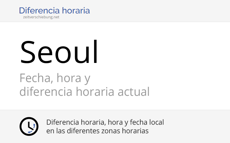 Zona Horaria De Corea Del Sur