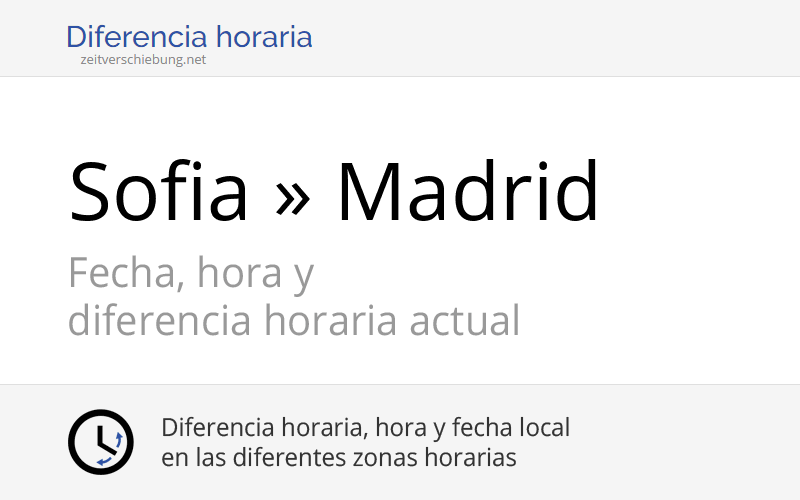 Diferencia Horaria Entre Madrid Y Bogota