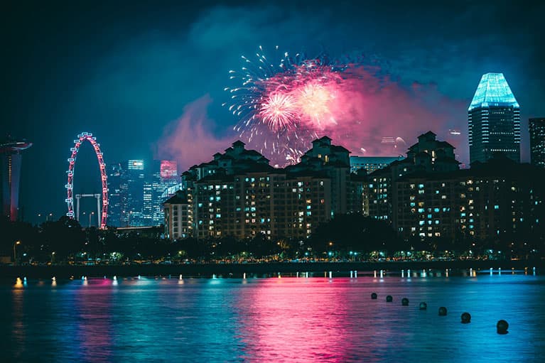 Silvester / Neujahr in Singapur