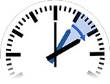 Zeitumstellung auf Sommerzeit bzw. Daylight Saving Time von 1:00 Uhr auf 2:00 Uhr