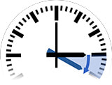 Zeitumstellung auf Sommerzeit bzw. Daylight Saving Time von 3:00 Uhr auf 4:00 Uhr