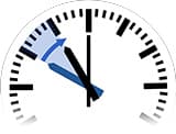 Zeitumstellung auf Sommerzeit bzw. Daylight Saving Time von 22:00 Uhr auf 23:00 Uhr