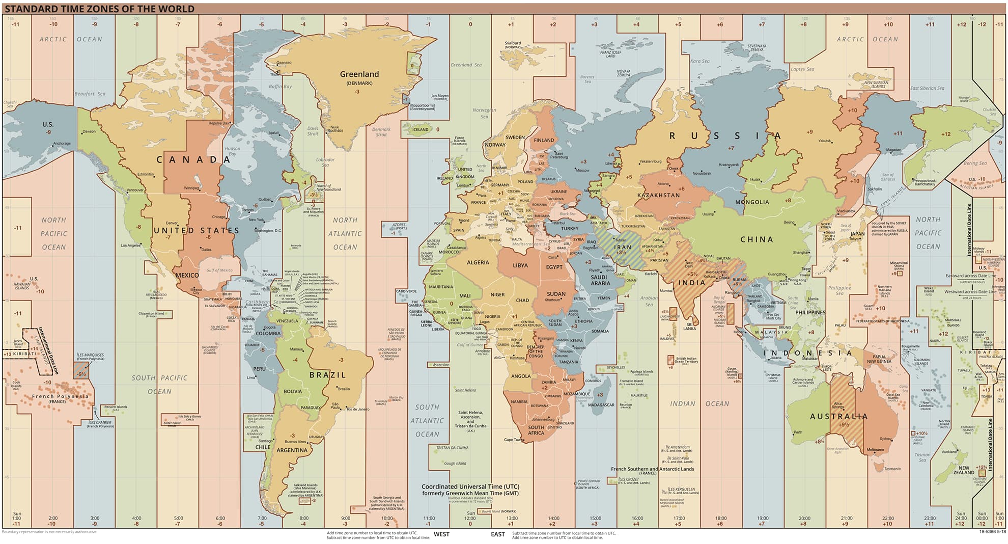 Time Calculate time difference between time zones in the world