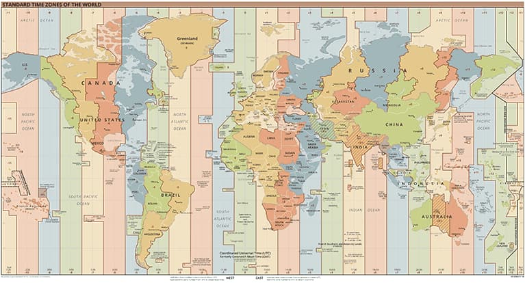 International Time Conversion Chart